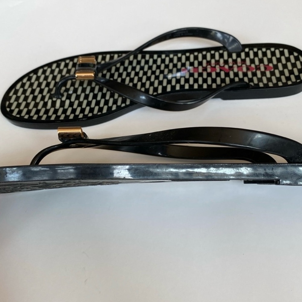 Coach Black and Gold Sandals - Picture 11 of 14